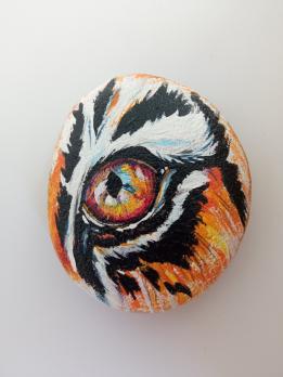 Картина на камне Тигр Art-Works Ручная роспись