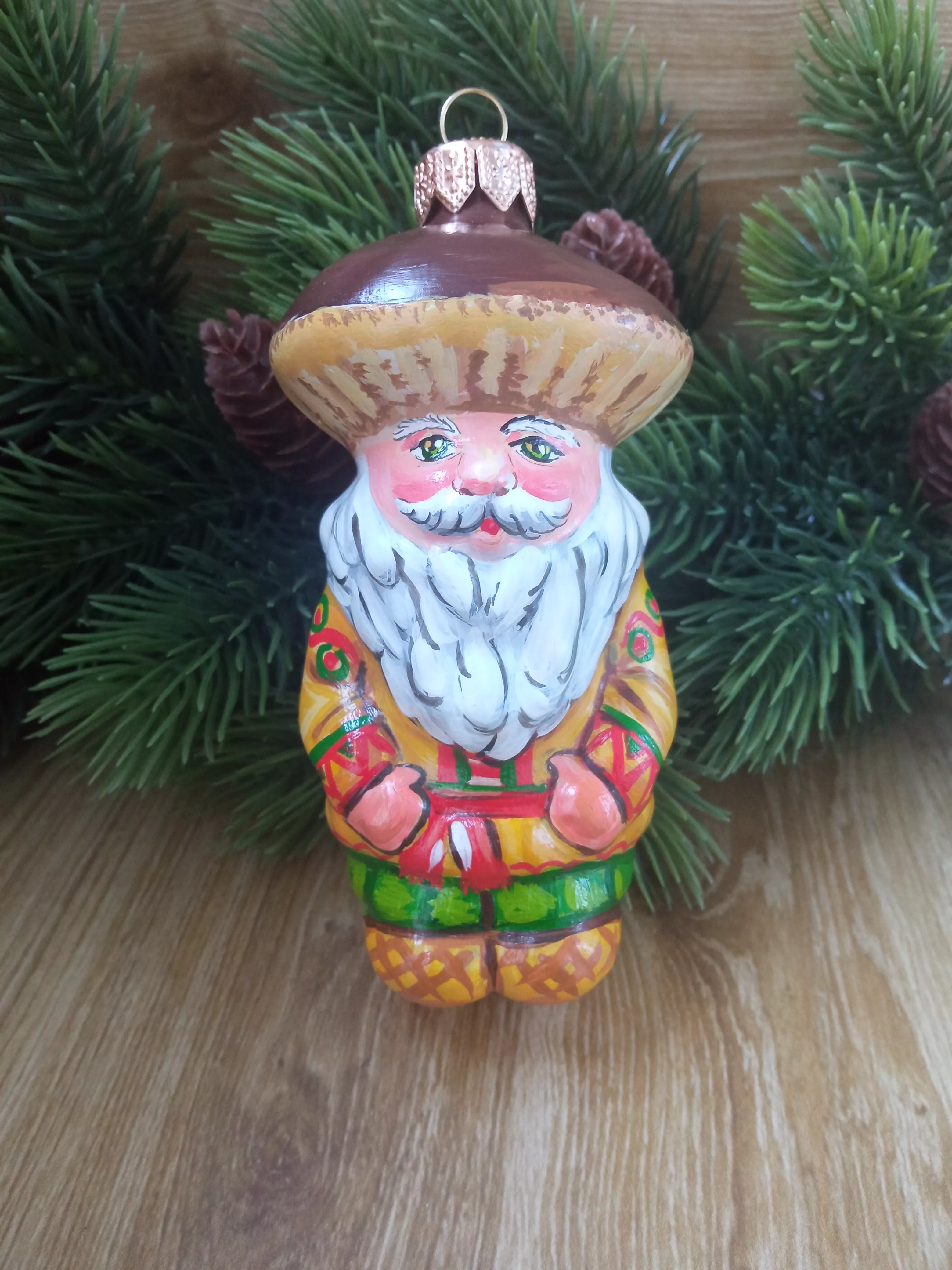 Ёлочная игрушка Боровичок Art-Works Стекло Ручная роспись CN-119