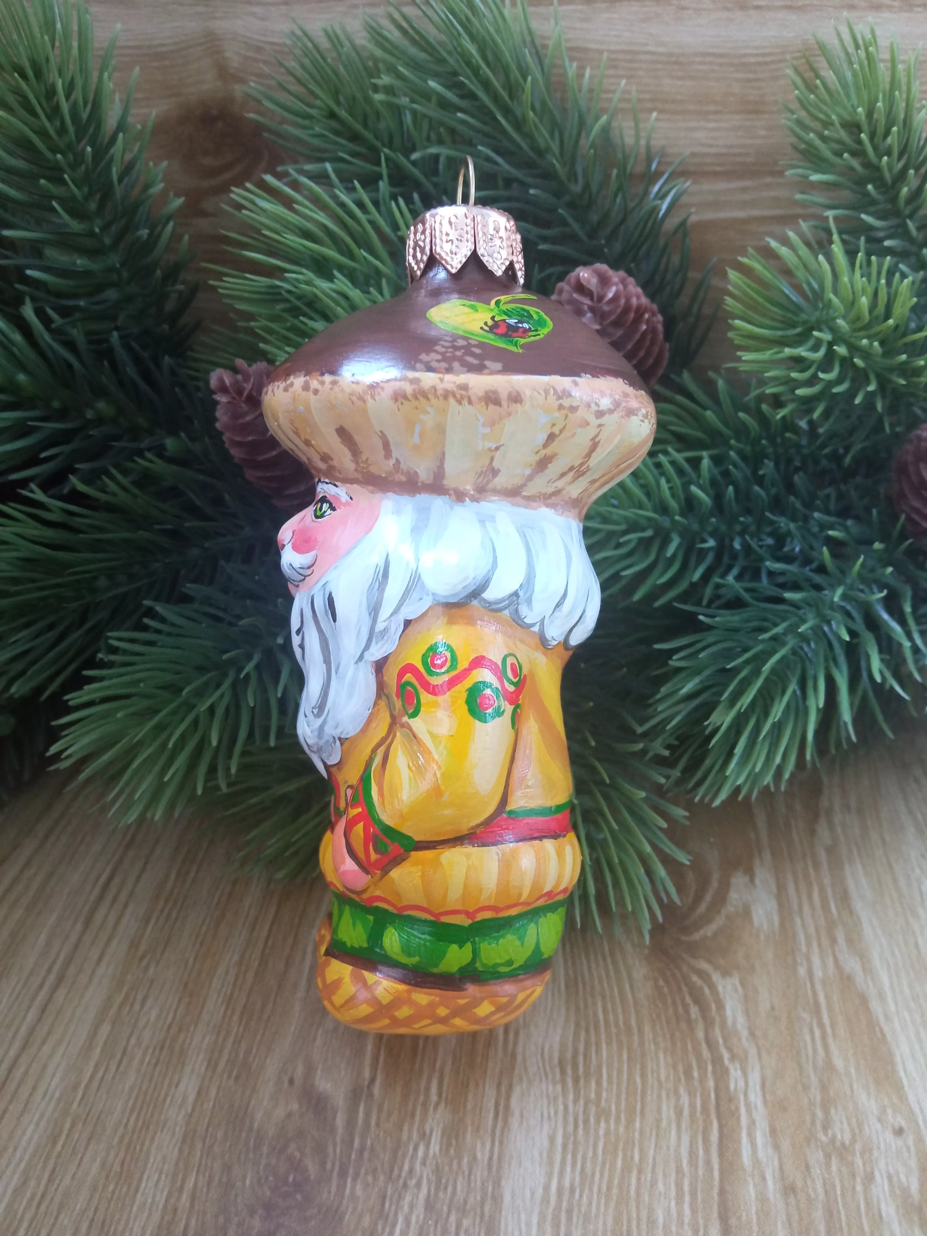 Ёлочная игрушка Боровичок Art-Works Стекло Ручная роспись CN-119