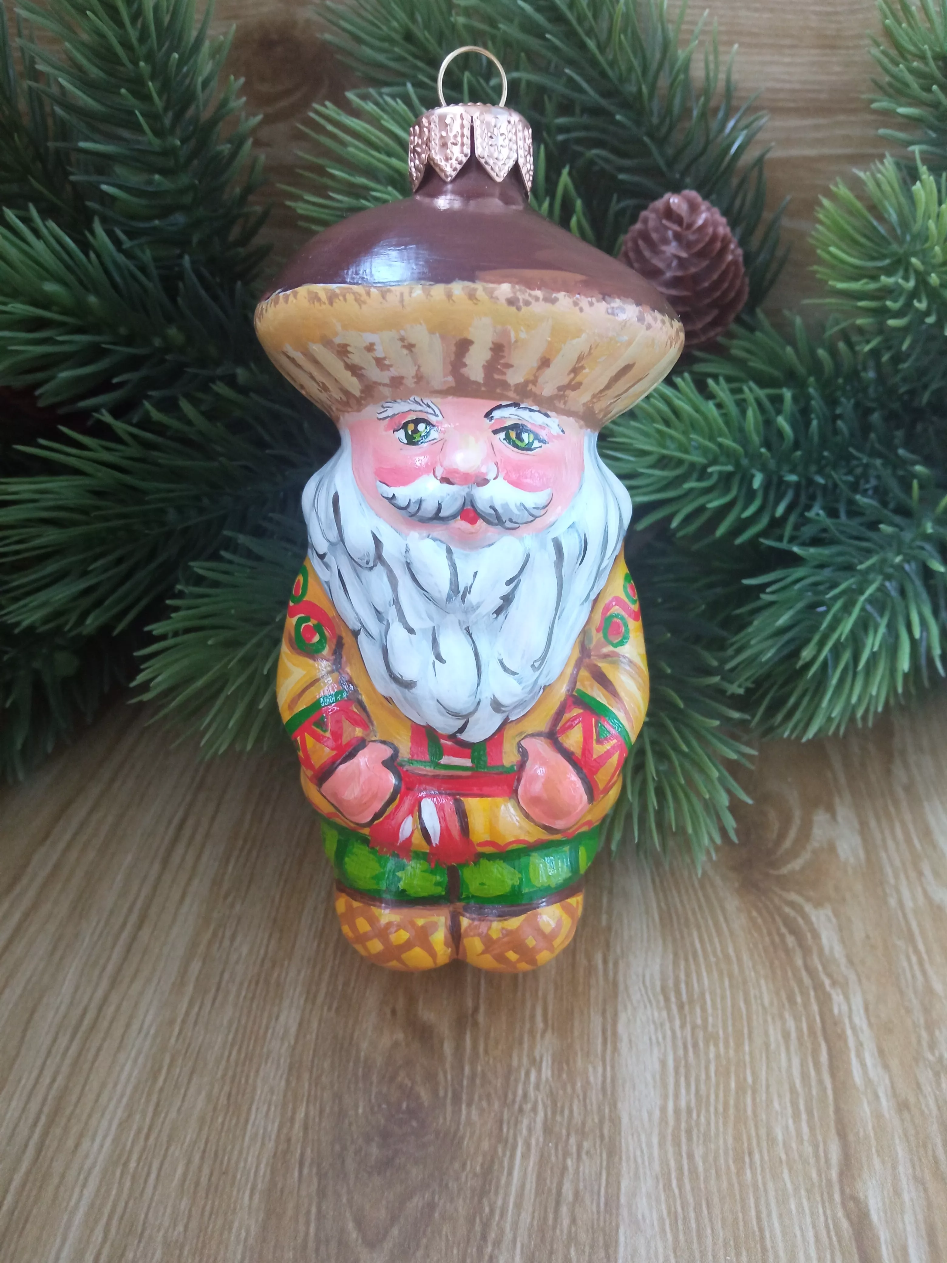 Ёлочная игрушка Боровичок Art-Works Стекло Ручная роспись CN-119