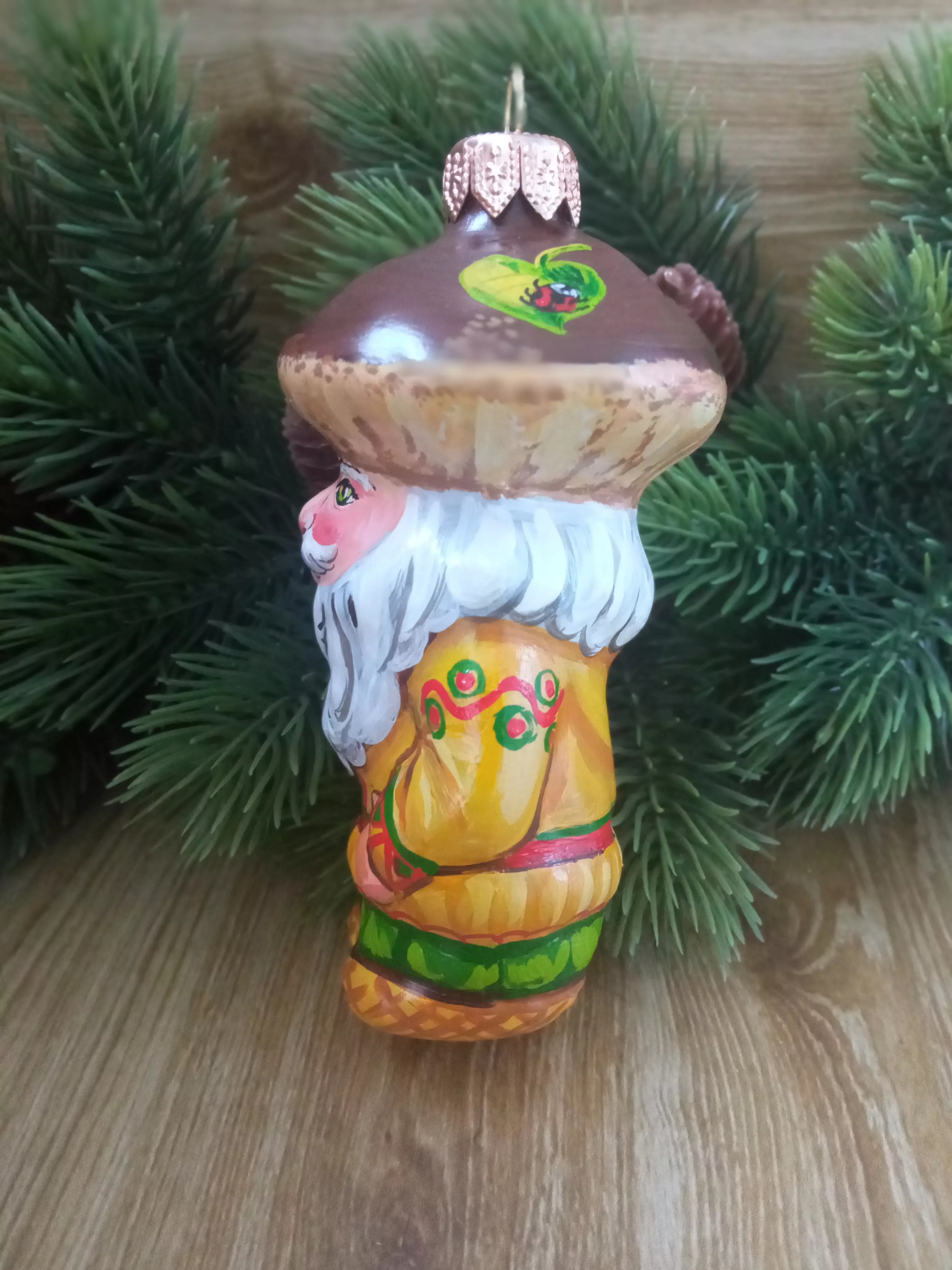 Ёлочная игрушка Боровичок Art-Works Стекло Ручная роспись CN-119