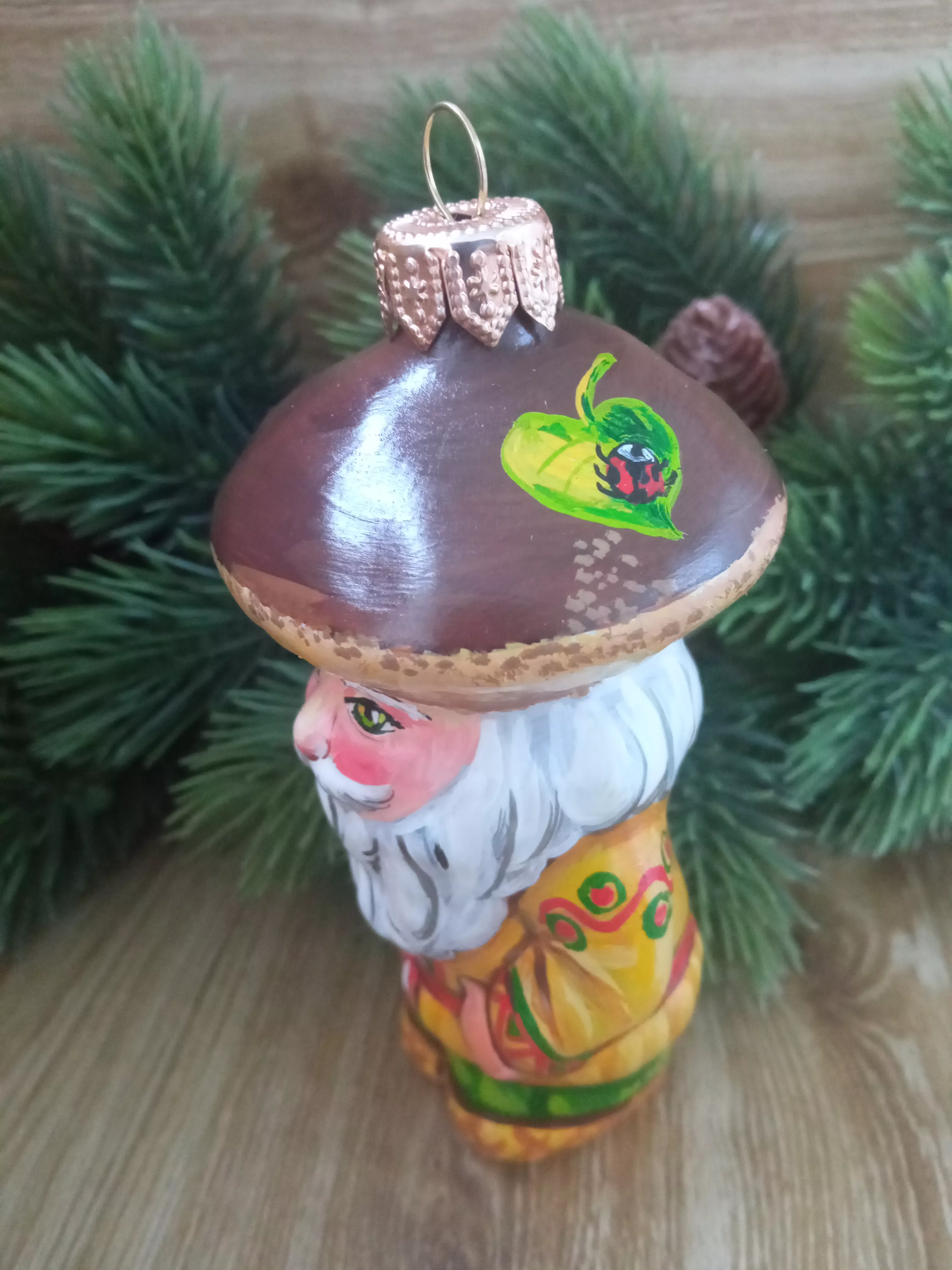 Ёлочная игрушка Боровичок Art-Works Стекло Ручная роспись CN-119