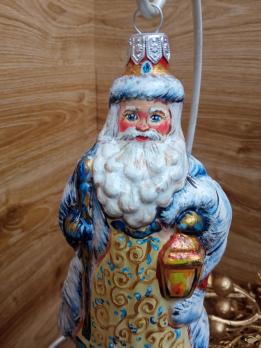 Ёлочная игрушка Дед Мороз Art-Works Стекло Ручная роспись CN-170
