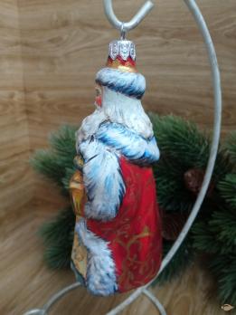 Ёлочная игрушка Дед Мороз Art-Works Стекло Ручная роспись CN-170