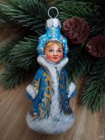 Ёлочная игрушка Снегурочка Art-Works Стекло Ручная роспись CN-171