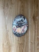 Картина на камне Ёжик Art-Works Ручная роспись